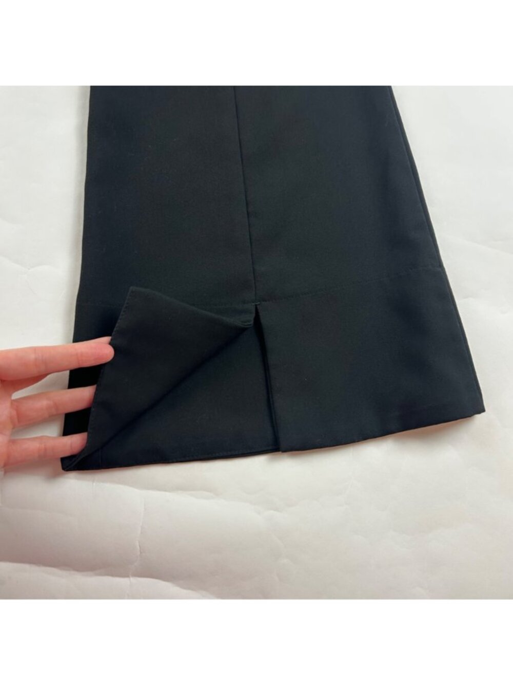 Weekday Black Dahna High Rise Split Flare Trouser Pant EU 40 US 10 - Picture 8 of 8
